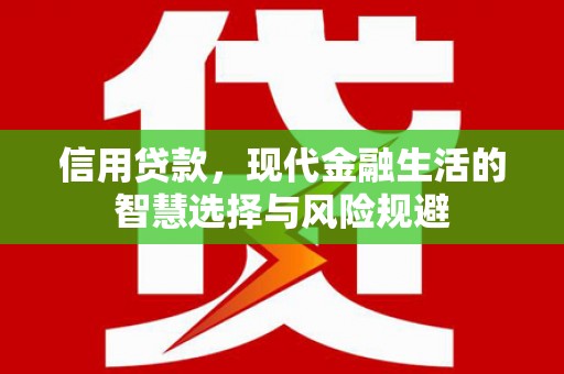 元谋信用贷款，现代金融生活的智慧选择与风险规避