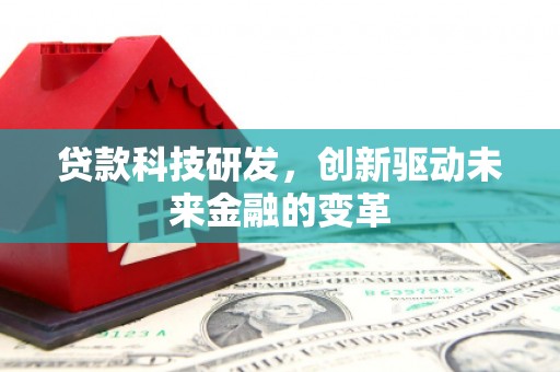 元谋贷款科技研发，创新驱动未来金融的变革
