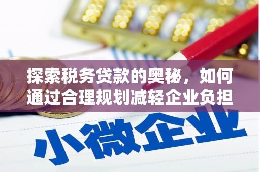 元谋探索税务贷款的奥秘，如何通过合理规划减轻企业负担