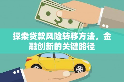 元谋探索贷款风险转移方法，金融创新的关键路径
