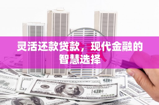 元谋灵活还款贷款，现代金融的智慧选择