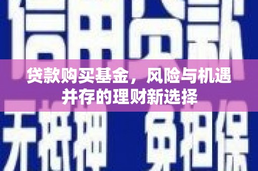 元谋贷款购买基金，风险与机遇并存的理财新选择