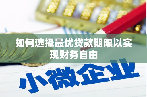 元谋如何选择最优贷款期限以实现财务自由