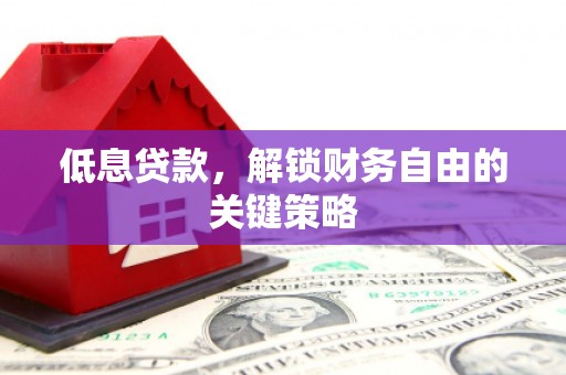 元谋低息贷款，解锁财务自由的关键策略