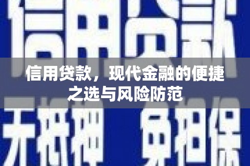 元谋信用贷款，现代金融的便捷之选与风险防范