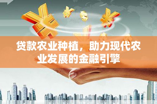 元谋贷款农业种植，助力现代农业发展的金融引擎