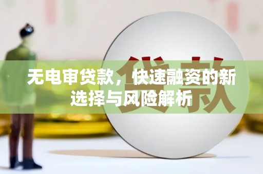 元谋无电审贷款，快速融资的新选择与风险解析