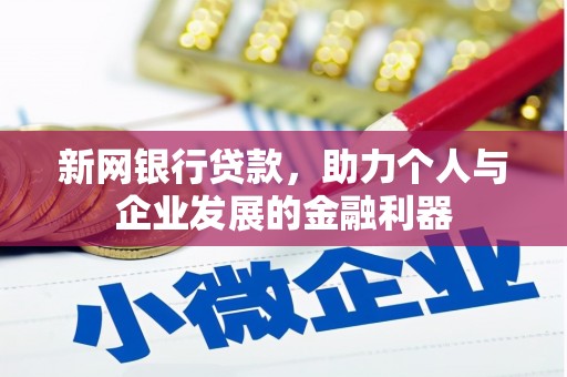 元谋新网银行贷款，助力个人与企业发展的金融利器