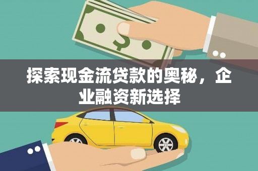 元谋探索现金流贷款的奥秘，企业融资新选择