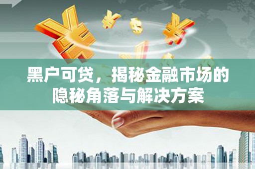 元谋黑户可贷，揭秘金融市场的隐秘角落与解决方案