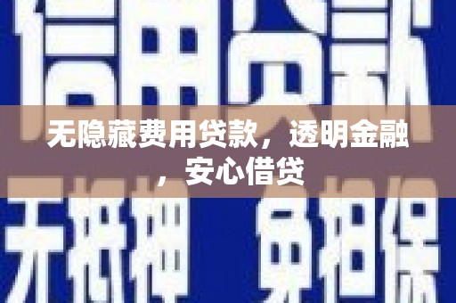 元谋无隐藏费用贷款，透明金融，安心借贷