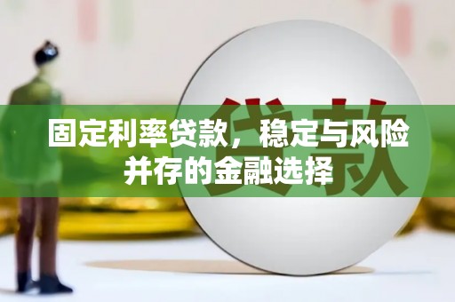元谋固定利率贷款，稳定与风险并存的金融选择