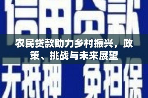 元谋农民贷款助力乡村振兴，政策、挑战与未来展望