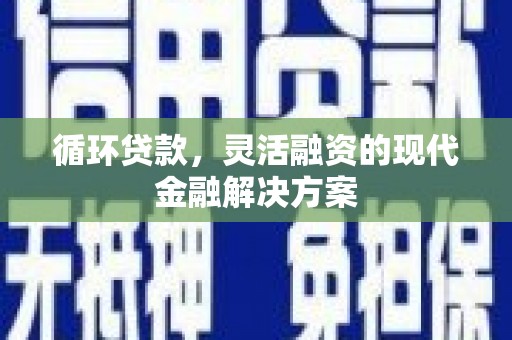 元谋循环贷款，灵活融资的现代金融解决方案