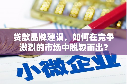 元谋贷款品牌建设，如何在竞争激烈的市场中脱颖而出？