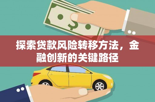 元谋探索贷款风险转移方法，金融创新的关键路径