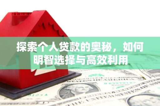 元谋探索个人贷款的奥秘，如何明智选择与高效利用