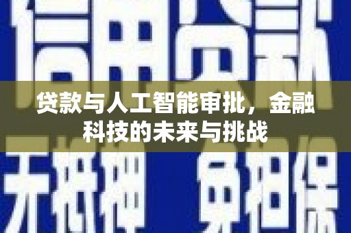 元谋贷款与人工智能审批，金融科技的未来与挑战