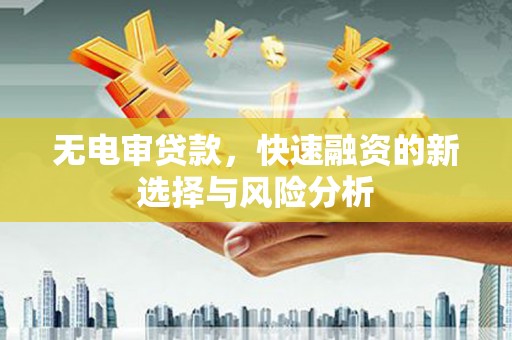 元谋无电审贷款，快速融资的新选择与风险分析