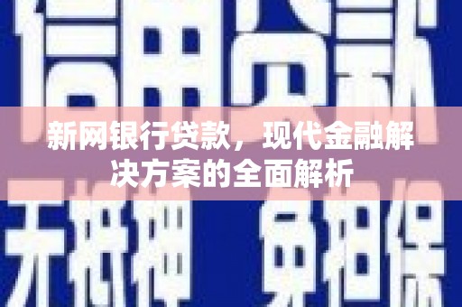 元谋新网银行贷款，现代金融解决方案的全面解析