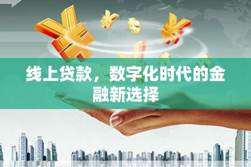 元谋线上贷款，数字化时代的金融新选择