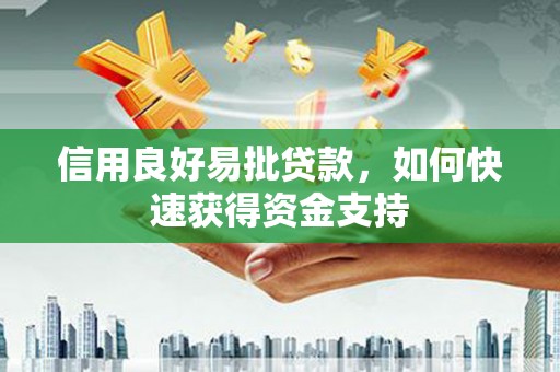 元谋信用良好易批贷款，如何快速获得资金支持