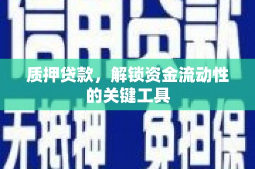 元谋质押贷款，解锁资金流动性的关键工具