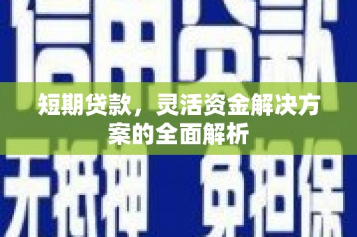元谋短期贷款，灵活资金解决方案的全面解析