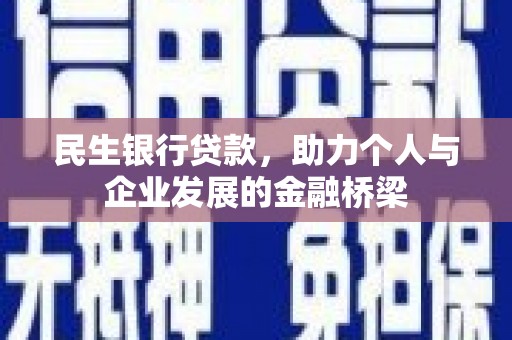 元谋民生银行贷款，助力个人与企业发展的金融桥梁