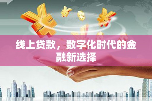 元谋线上贷款，数字化时代的金融新选择