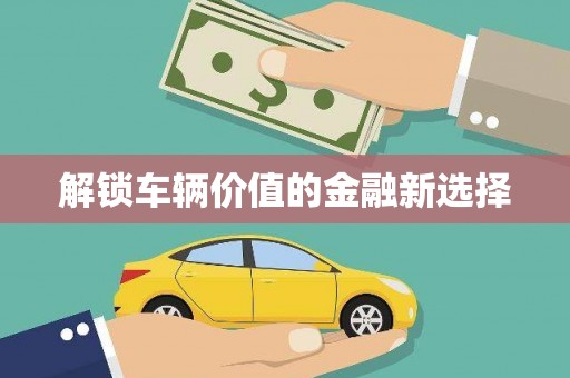 元谋解锁车辆价值的金融新选择