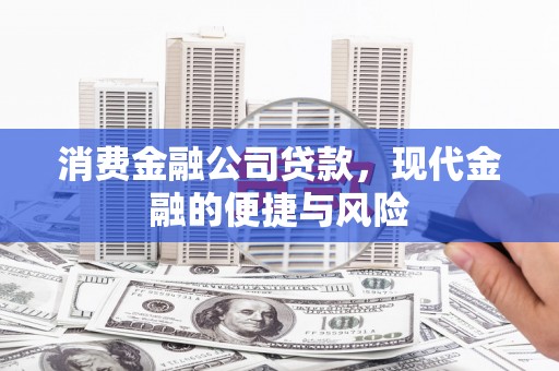 元谋消费金融公司贷款，现代金融的便捷与风险