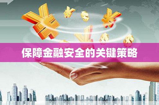 元谋保障金融安全的关键策略