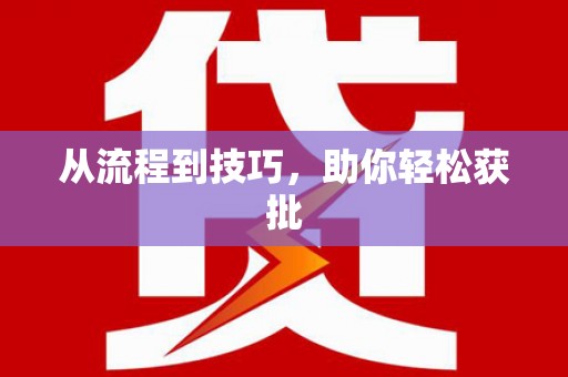元谋从流程到技巧，助你轻松获批