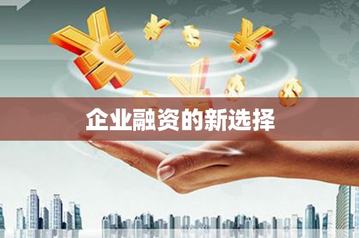 元谋企业融资的新选择